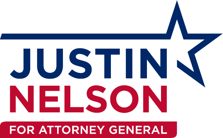 Justin Nelson for Attorney General Logo